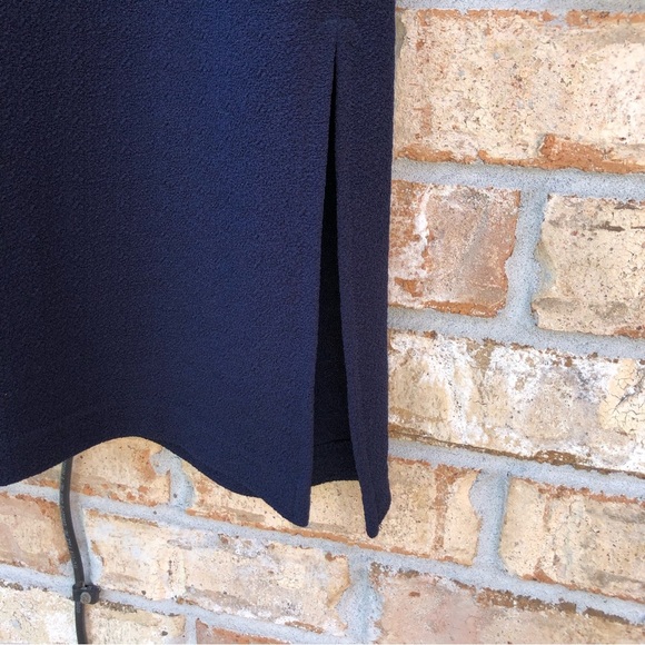 rabbit rabbit rabbit Designs 43N72Q60 Made USA Vintage Navy Long Over Dress 16P - Picture 8 of 12